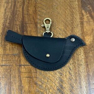 EUC Portland Leather Goods Black Mockingbird Pouch